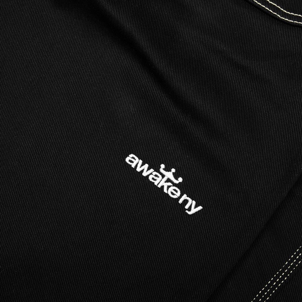Double Knee Jort Black
