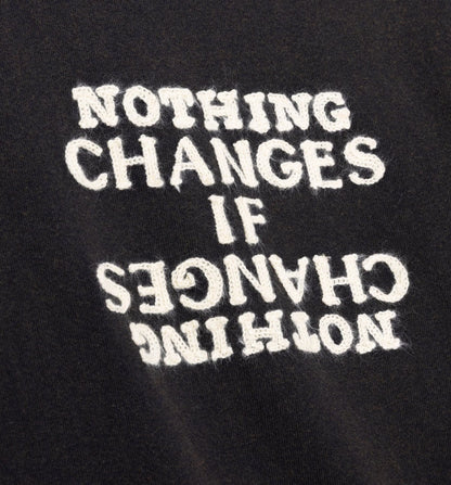 Nothing Changes Mens Short Sleeve Shirt Black