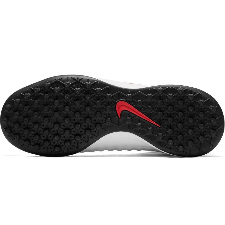Nike Kids JR ObraX 2 Academy TF Turf Boots White Grey Crimson