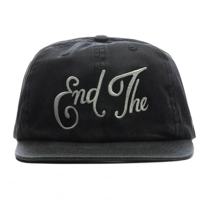 End The 6 Panel Hat Black
