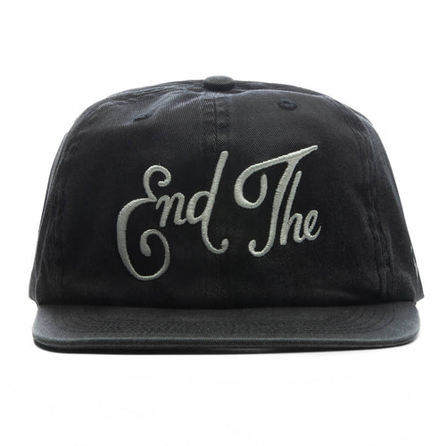End The 6 Panel Hat Black