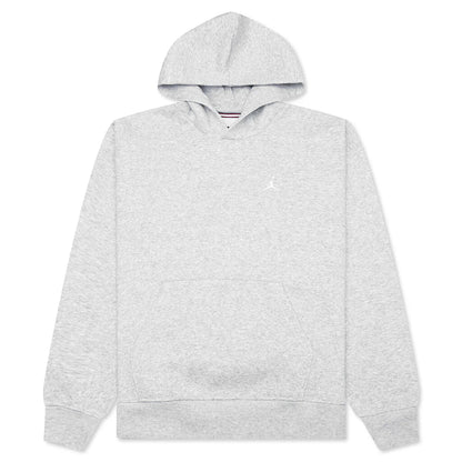 Brooklyn Fleece Pullover Hoodie Grey Heather White