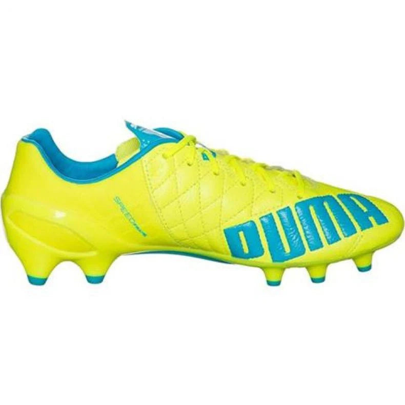 PUMA Evospeed 14 Lth FG Firm Ground Soccer Cleats Safety Yellow