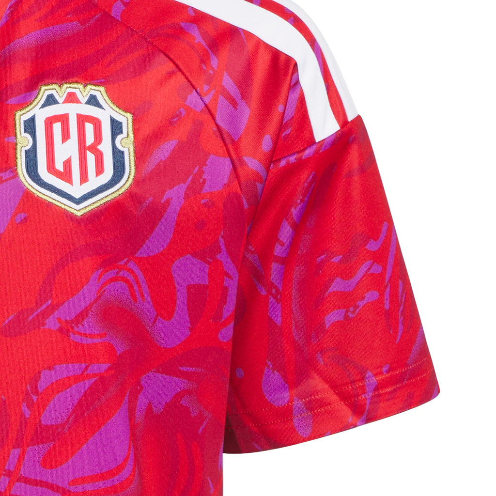 adidas Costa Rica Home Youth Soccer Jersey 26 Red