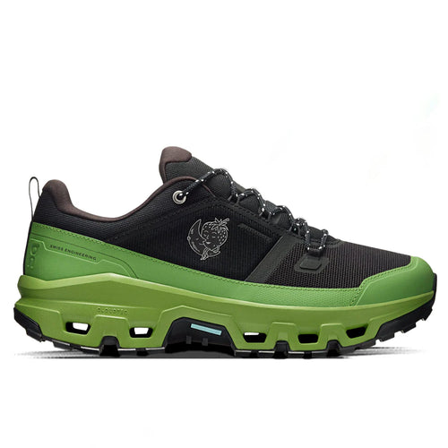 On x Sky High Farm Goods Womens Cloudrock Low WP Black Celery