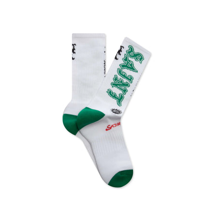 Saint Socks White Green