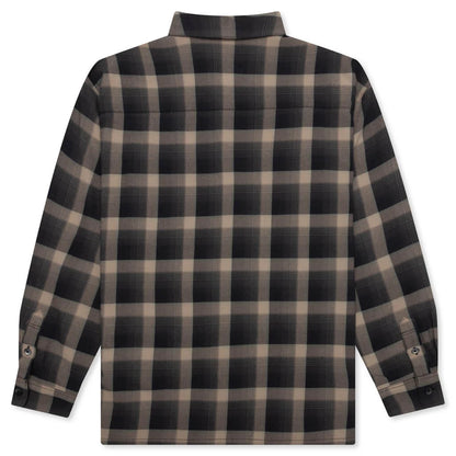 Half Hombre Check Shirt L S Beige