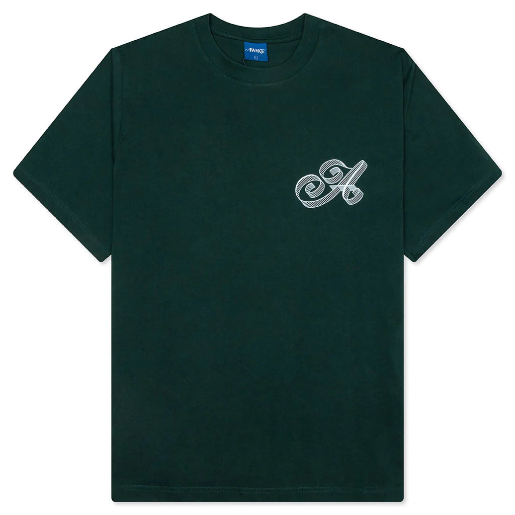 Script Tee Green