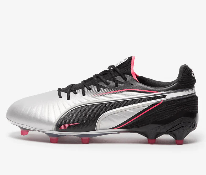 PUMA King Ultimate FG AG Firm Multi Ground Soccer Cleats Silver