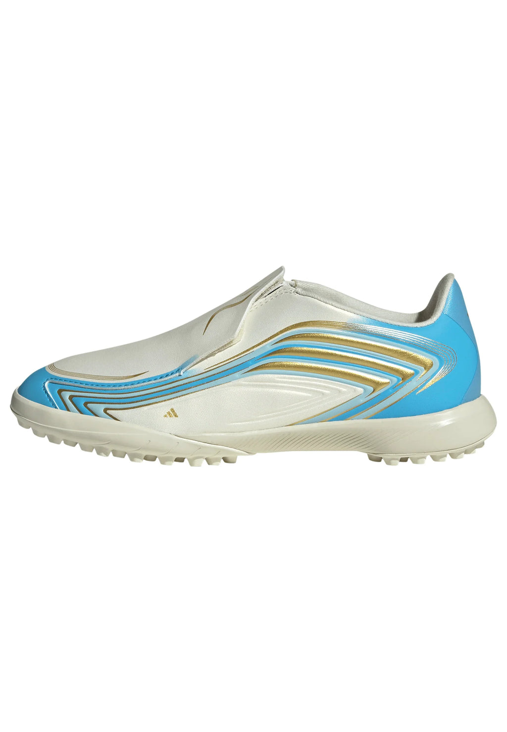 adidas F50 Messi League Laceless TF Turf Youth Soccer Cleats Blue