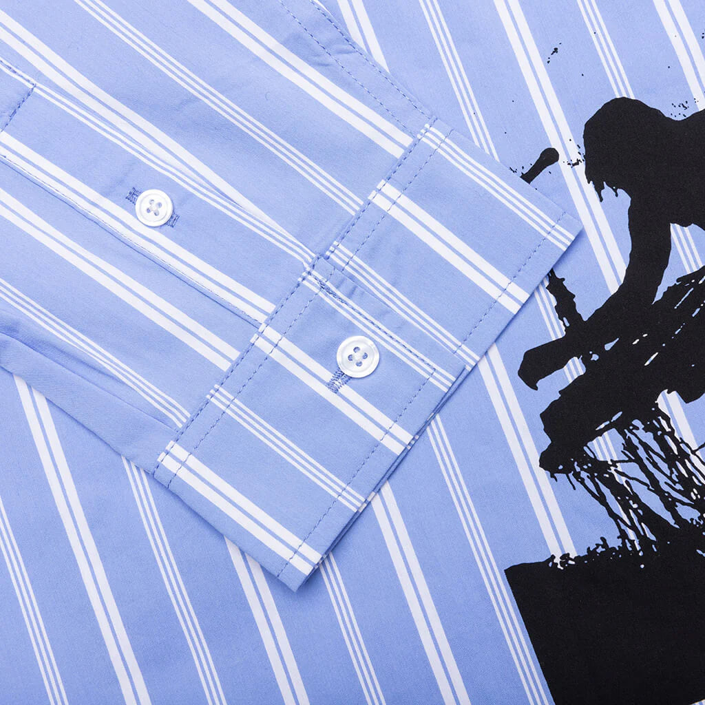 Fetch Button Down Blue