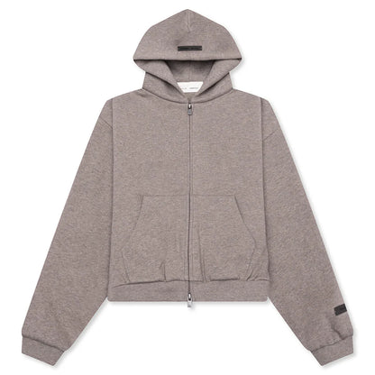 Kids Fleece Zip Up Hoodie Homestead Heather
