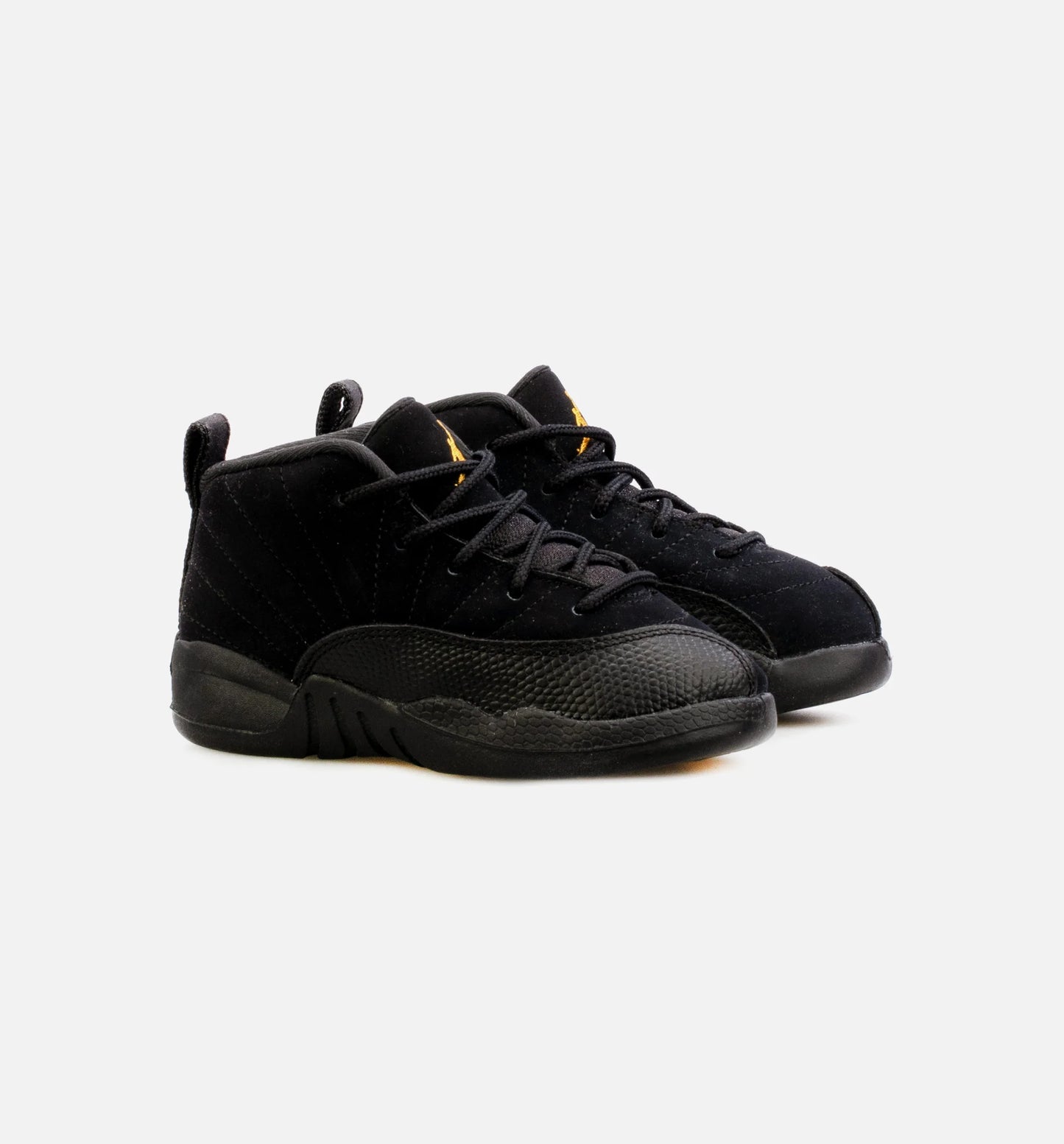 Air Jordan 12 Retro Black Taxi Infant Toddler Lifestyle Shoe Black Free Shipping