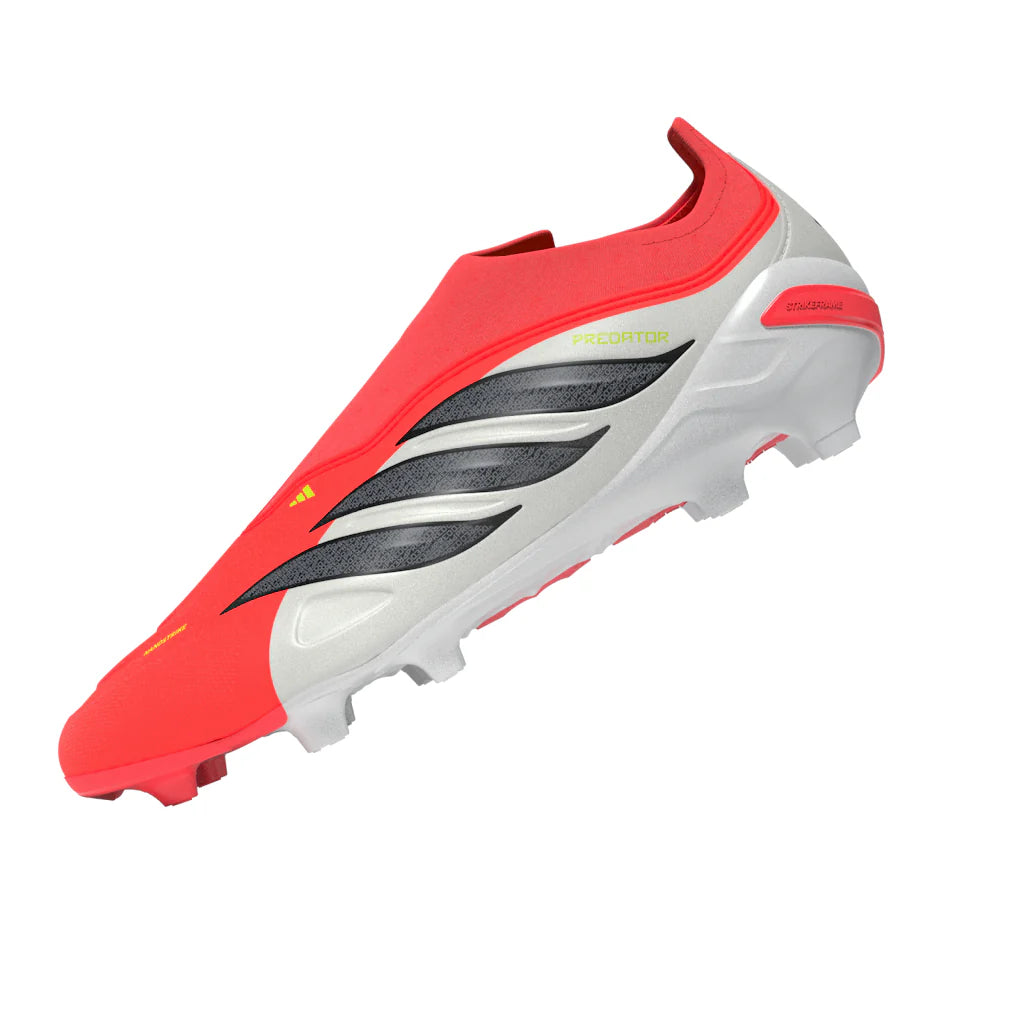 adidas Predator League Laceless FG Firm Ground Youth Soccer Cleats Red Black White