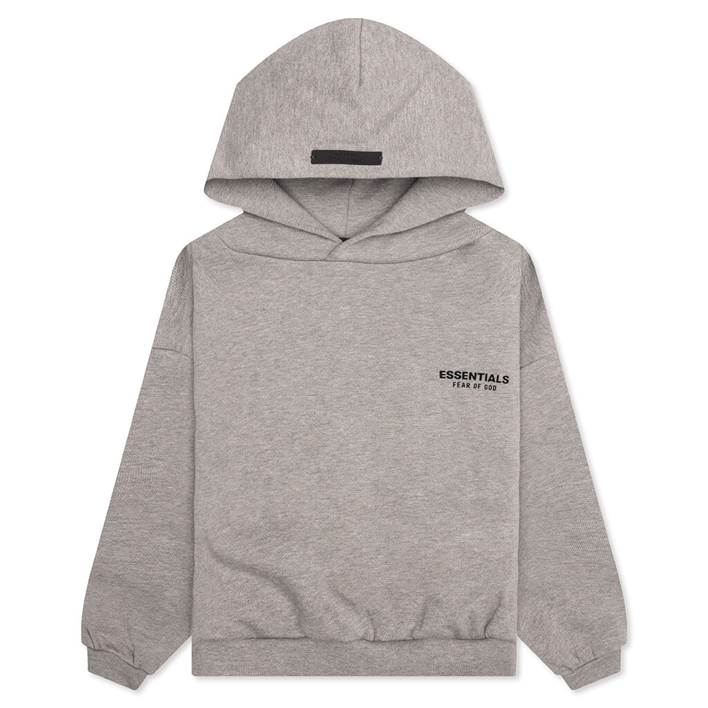 Kids Fleece Hoodie Heather Gray