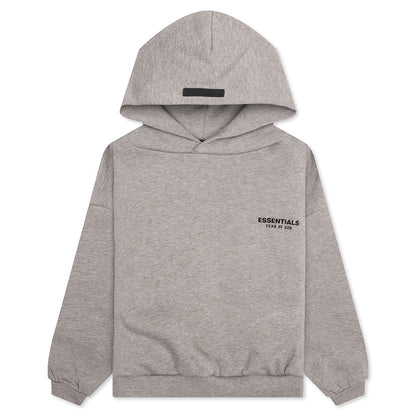 Kids Fleece Hoodie Heather Gray
