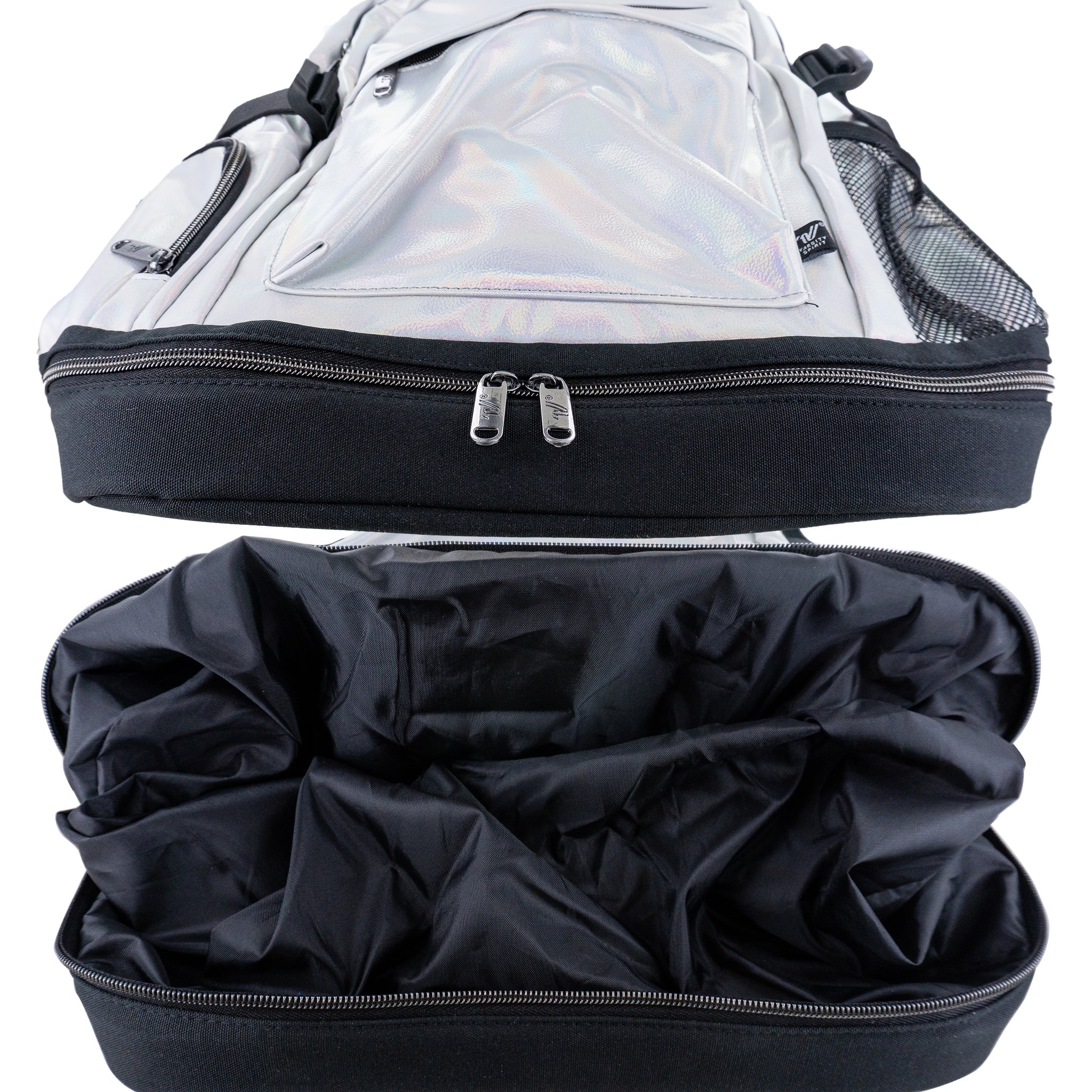 Varsity Silver Iridescent Backpack