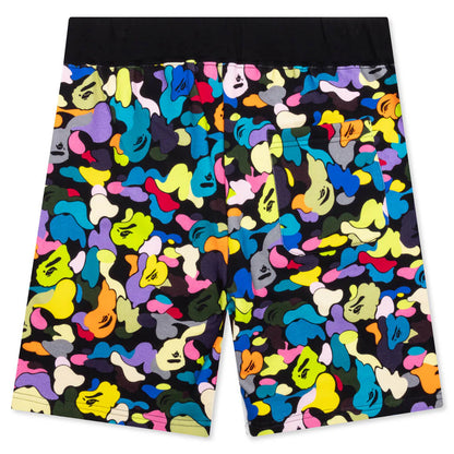 Multi Camo NYC Logo Sweat Shorts Black