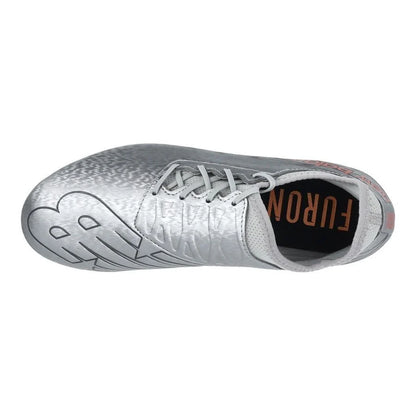 New Balance Kids Furon V7 Dispatch JR FG Firm Ground Soccer Cleats Silver