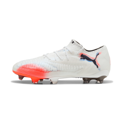 PUMA Future 8 Ultimate Low Firm Ground Soccer Cleats White Black