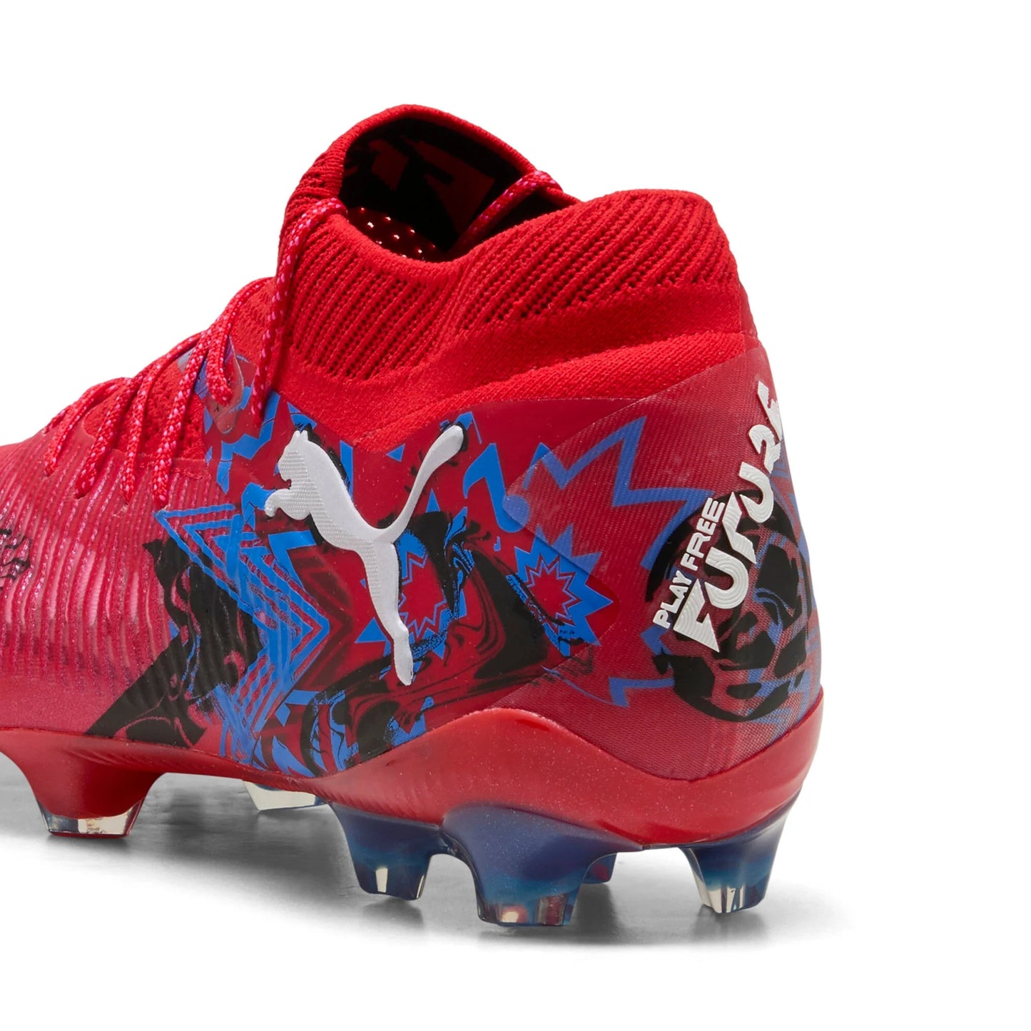 PUMA Future 8 Ultimate Play Makers FG Mens Soccer Cleats Red Black Blue
