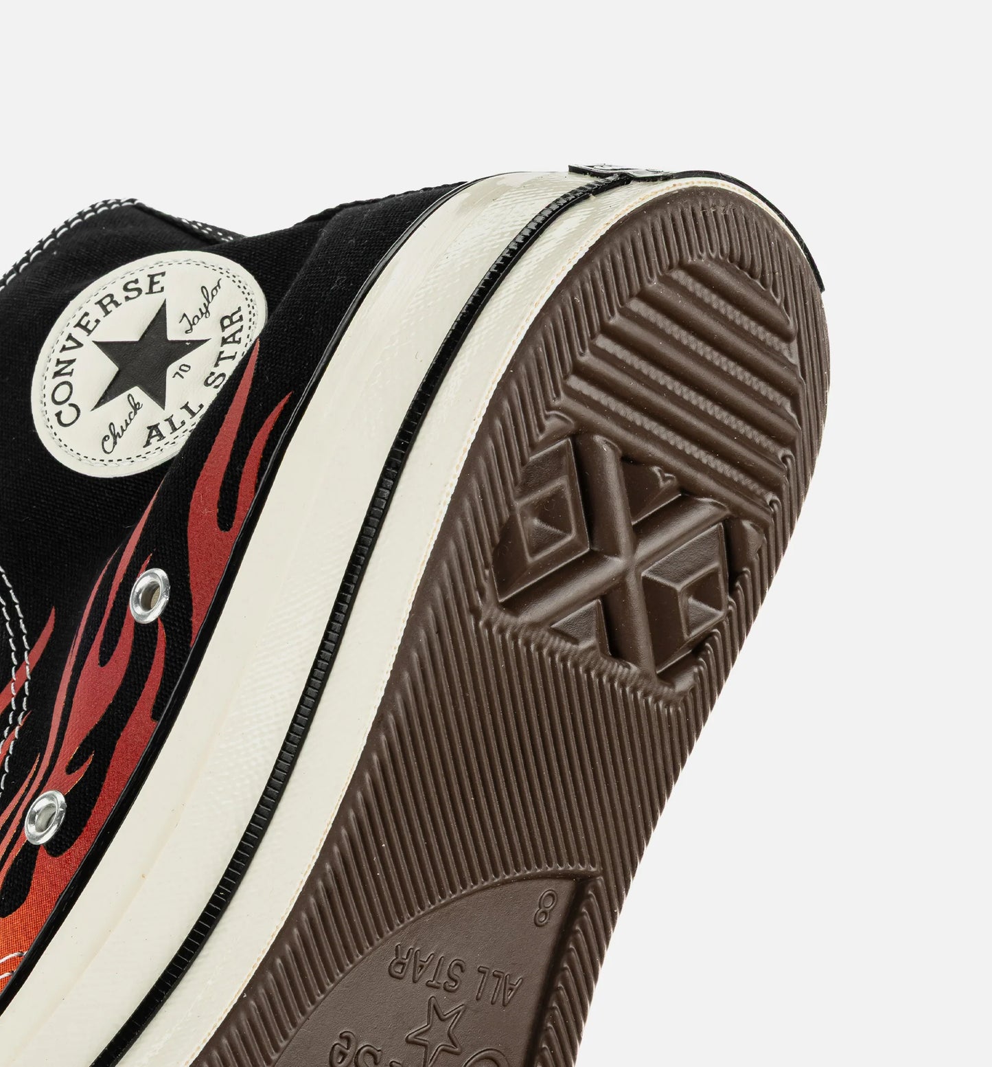 Chuck 70 High Top Fire Mens Lifestyle Shoe Black Red Yellow