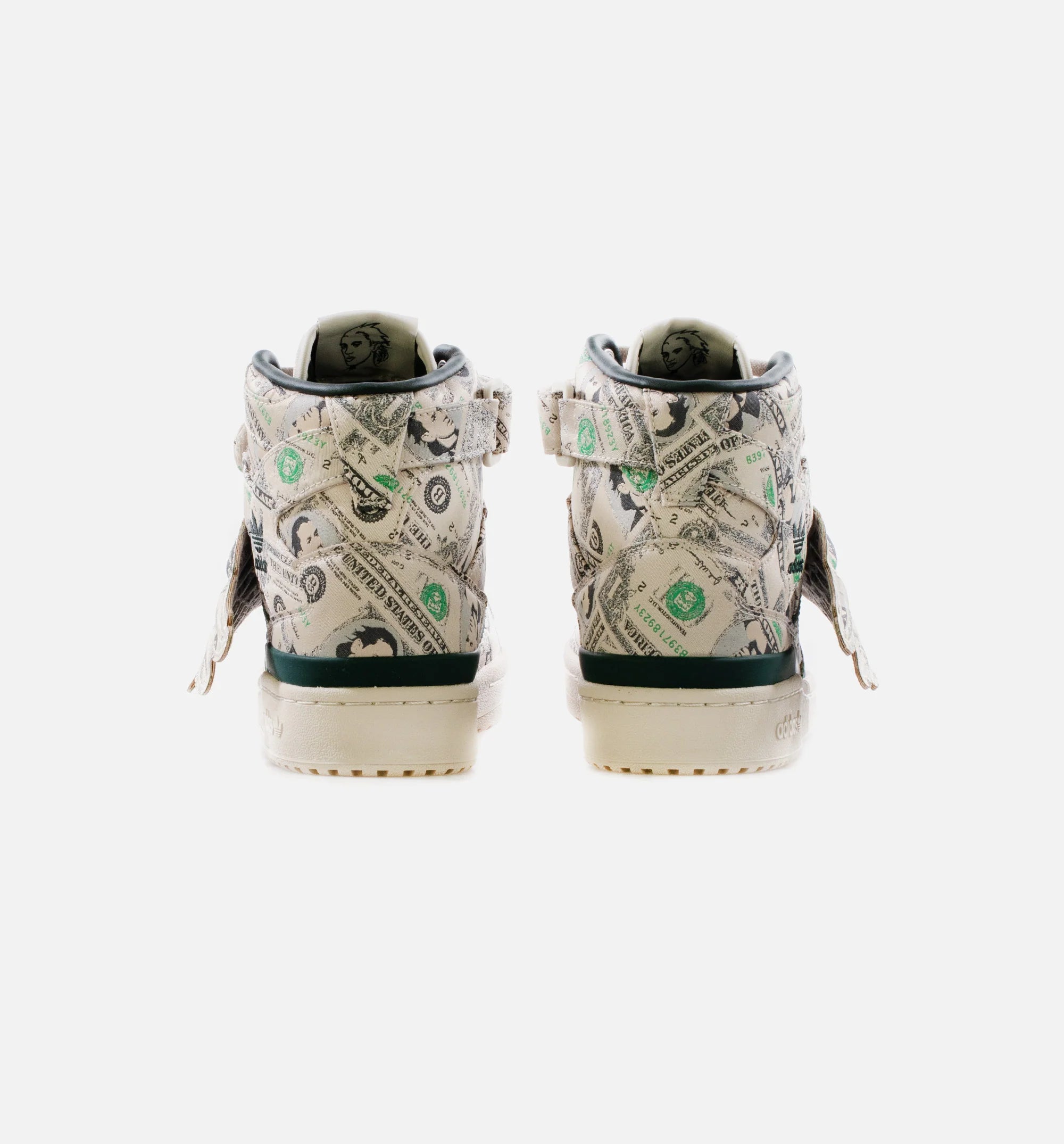 X Jeremy Scott Forum Wings 10 Money Mens Lifestyle Shoe Off white Green Multi Limit One Per Customer