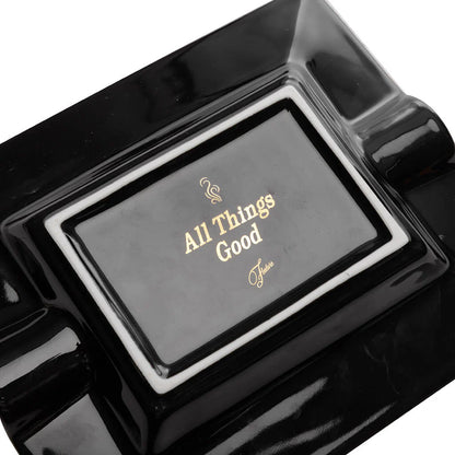 Churchill Ashtray Black