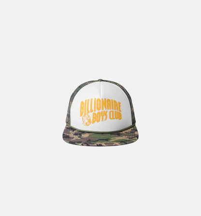 Camo Trucker Mens Hat Green Yellow