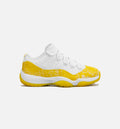 Air Jordan 11 Retro Low Yellow Snakeskin Womens Lifestyle Shoe Yellow White