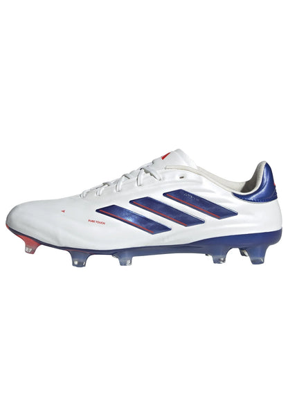 adidas Copa Pure 2 Elite FG Firm Ground Soccer Cleats White Lucid Blue Solar Red