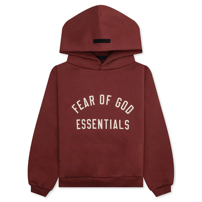 Kids Fleece Hoodie Crimson