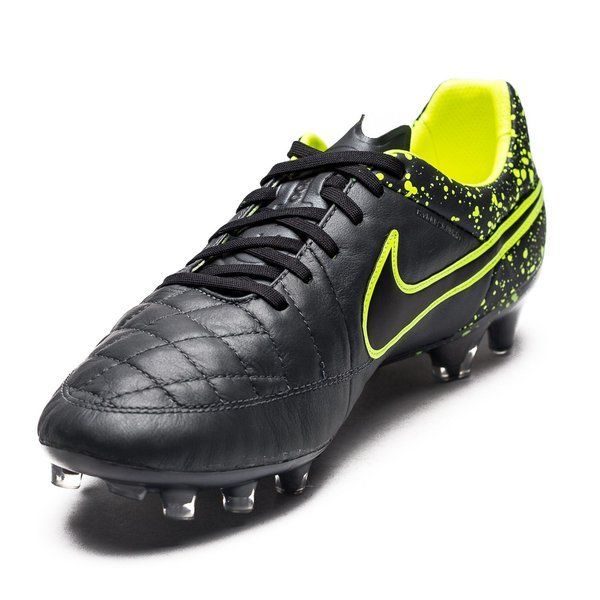 Nike Tiempo Legend V FG Soccer Cleatsh Anthracite Volt