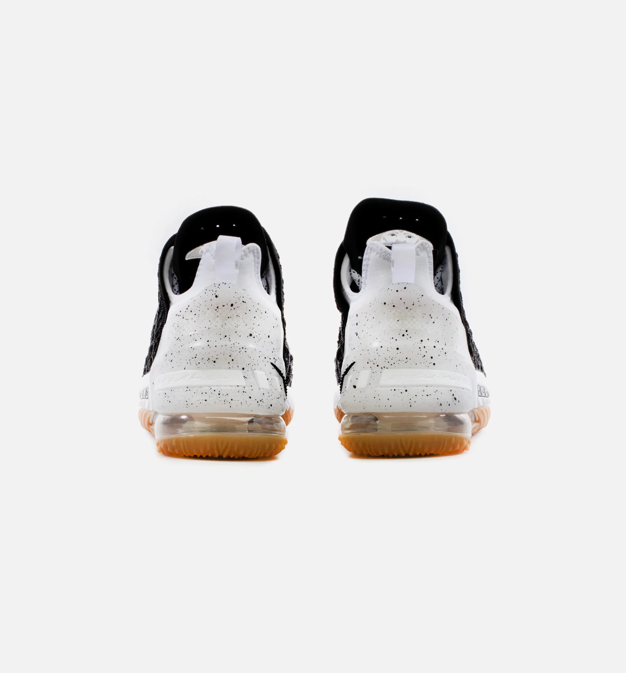Lebron 18 Black Gum Mens Basketball Shoe Black White