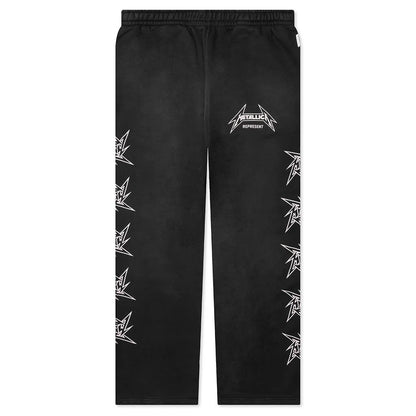 Metallica 40 Year Anniversary Sweat Pants Stained Black