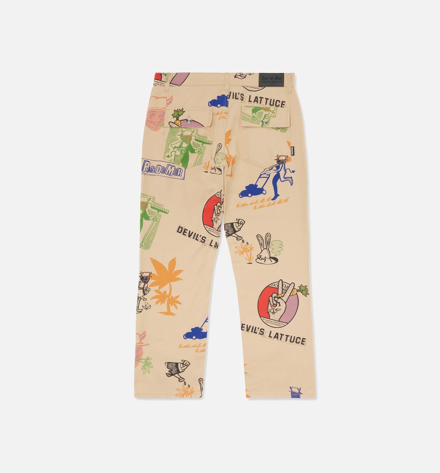 Hard Times Devils Lattuce Mens Pants Beige