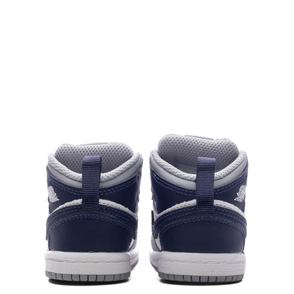 Jordan 1 Mid TD White Midnight Navy Wolf Grey