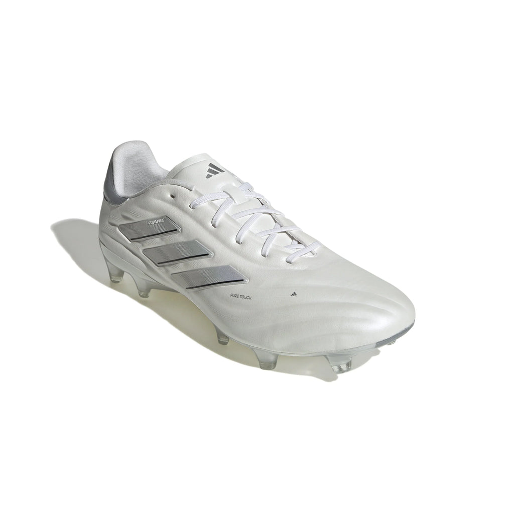 adidas Copa Pure 2 Elite FG Firm Ground Soccer Cleats White Silver Metallic