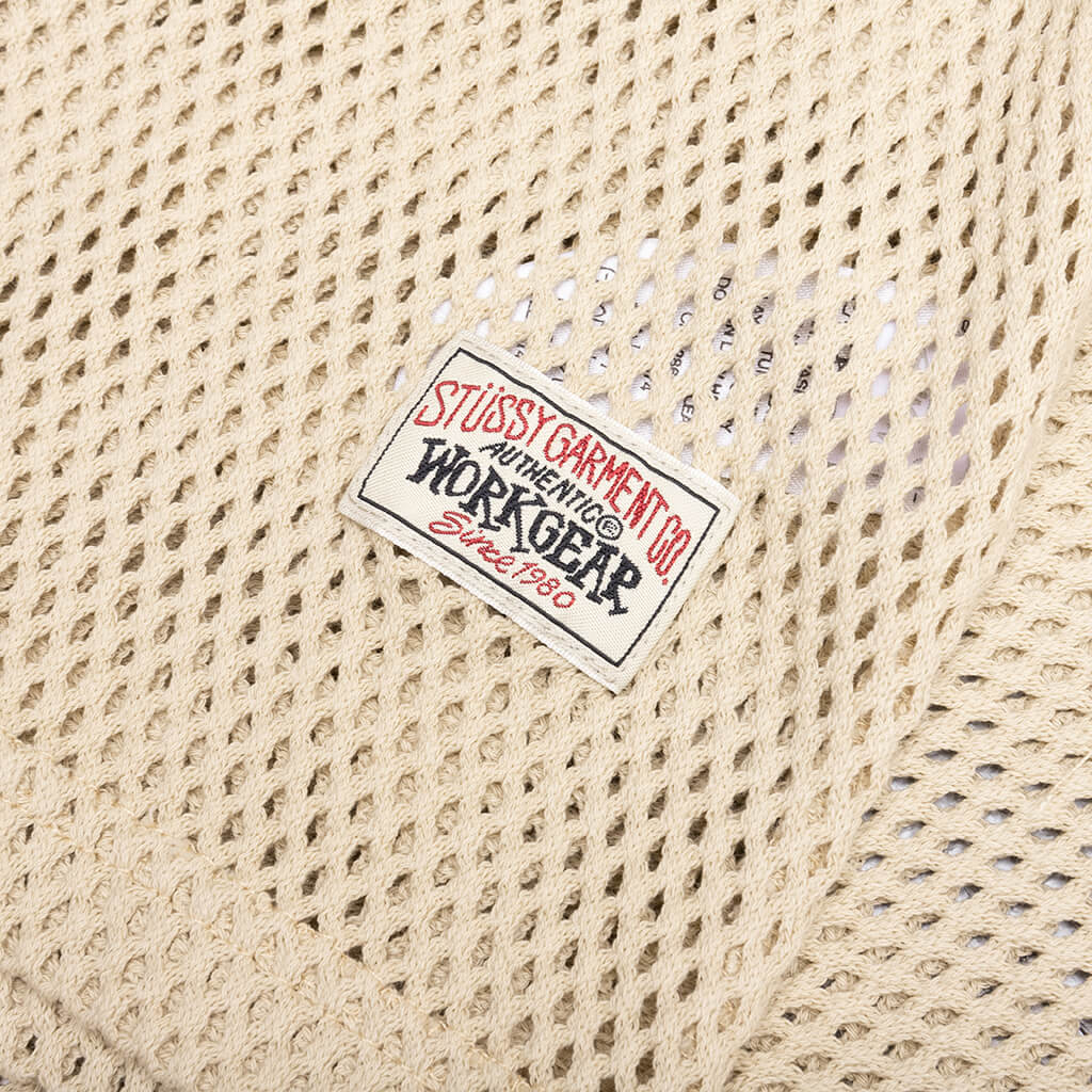 Cotton Big Mesh Tank Natural