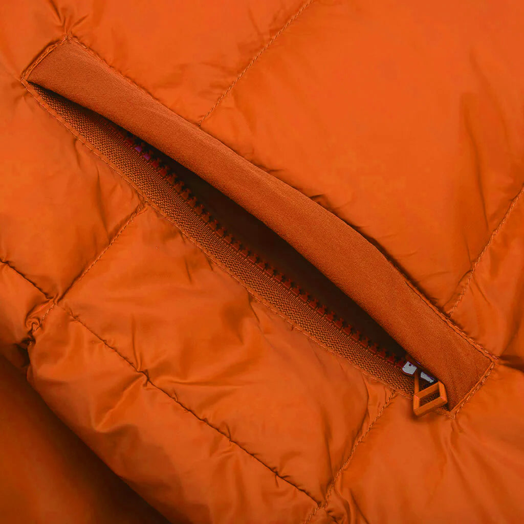 Sherman Convertible Puffer Vest Burnt Orange