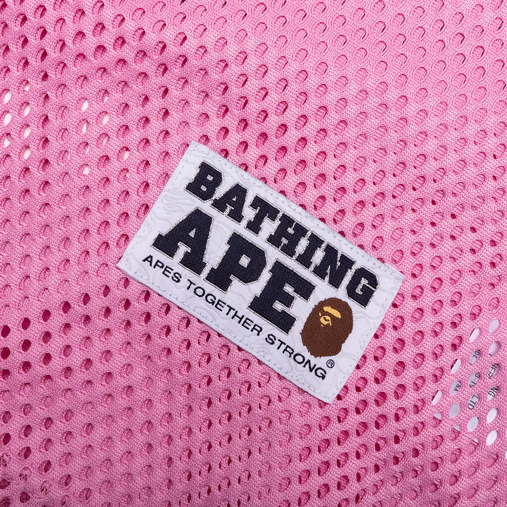 Line Camo Multi Logo Relaxed Fit Football Jersey Pink