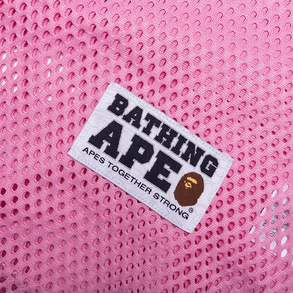 Line Camo Multi Logo Relaxed Fit Football Jersey Pink