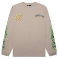 Biker Nation L S T Shirt Stone Grey