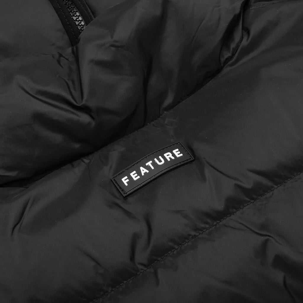 Sherman Convertible Puffer Vest Black