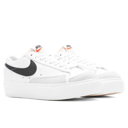 Womens Blazer Low Platform White Black Sail