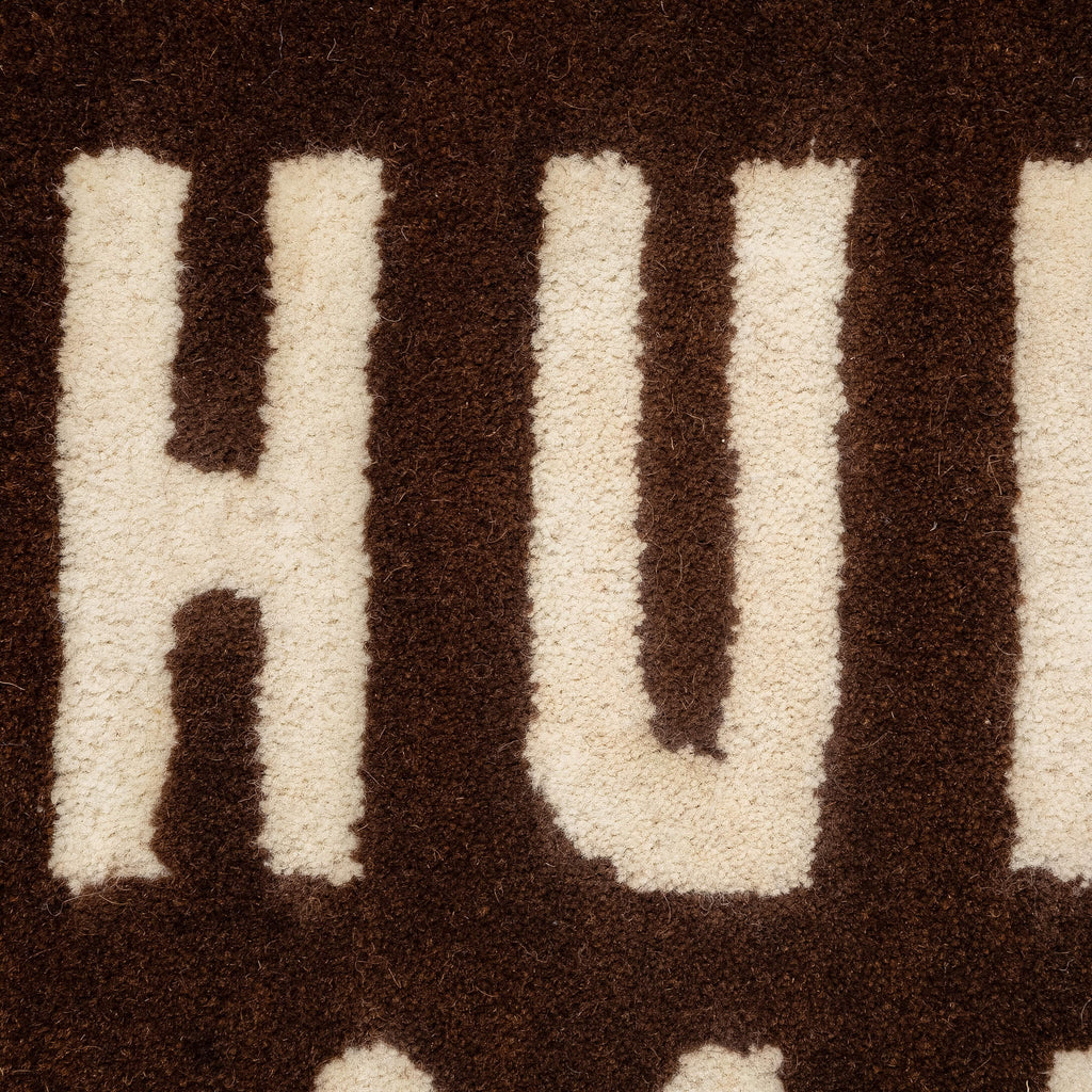 Heart Rug Medium Brown