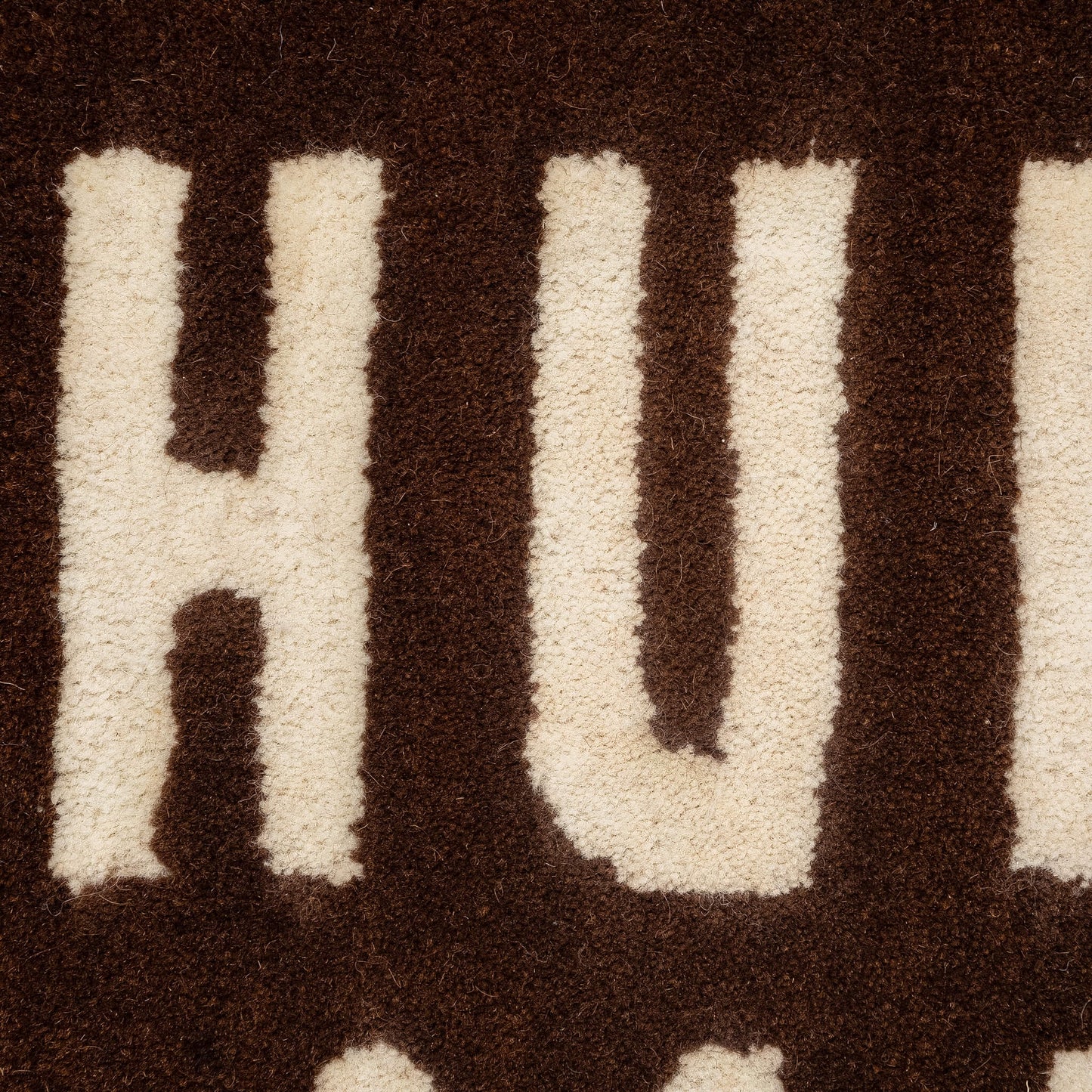Heart Rug Medium Brown