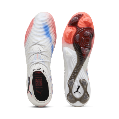 PUMA Future 8 Ultimate Low Firm Ground Soccer Cleats White Black