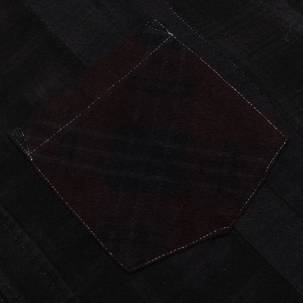 Over Dye 7 Cuts Shirt Black