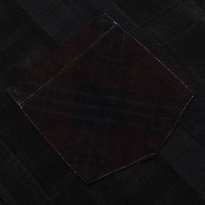 Over Dye 7 Cuts Shirt Black